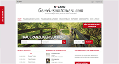 Desktop Screenshot of gemeinsamtrauern.com